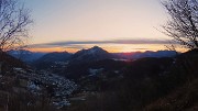 68 Val Serina con Monte Gioco ed oltre nella luce e nei colori del tramonto 
